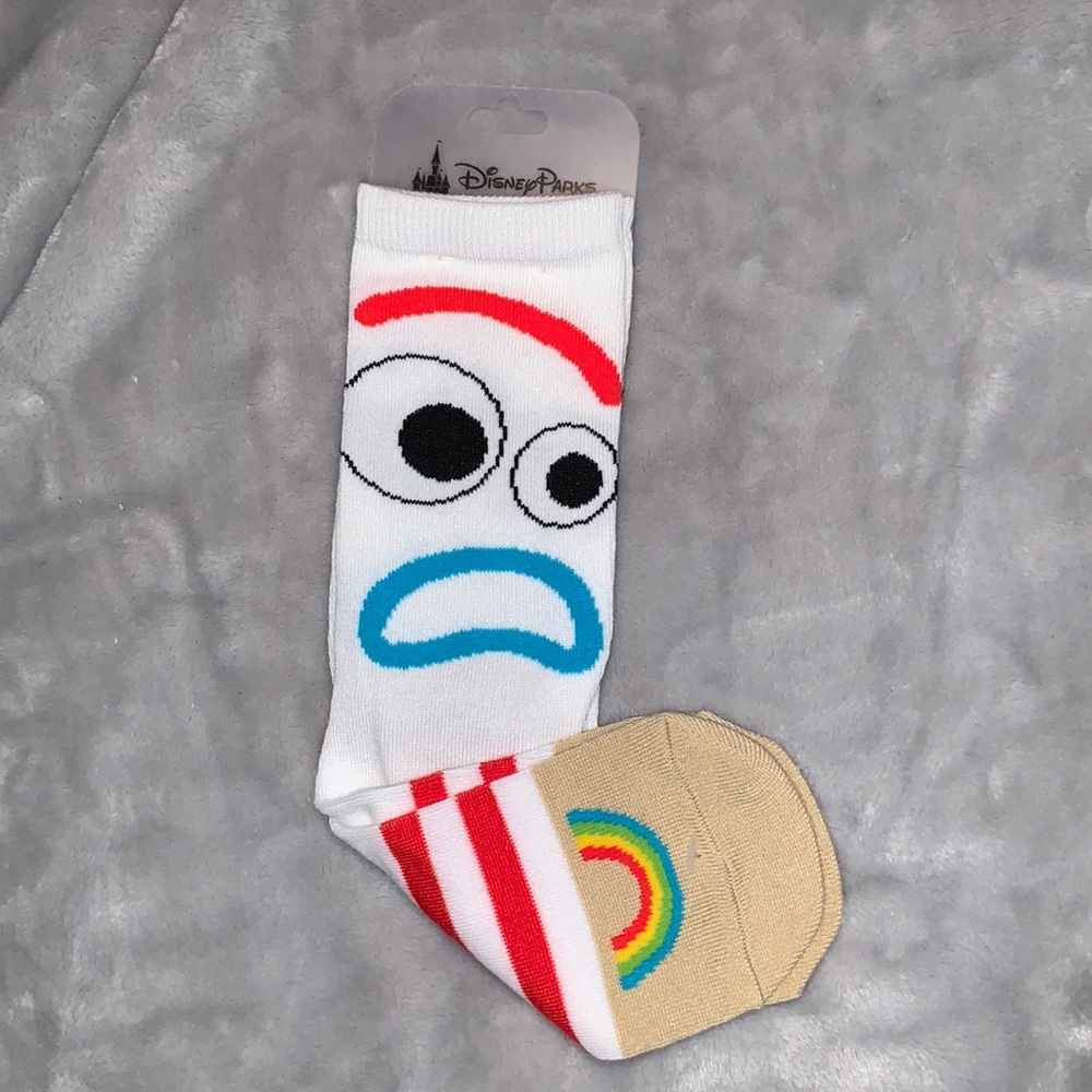 Disney Parks Toy Story Forky Socks